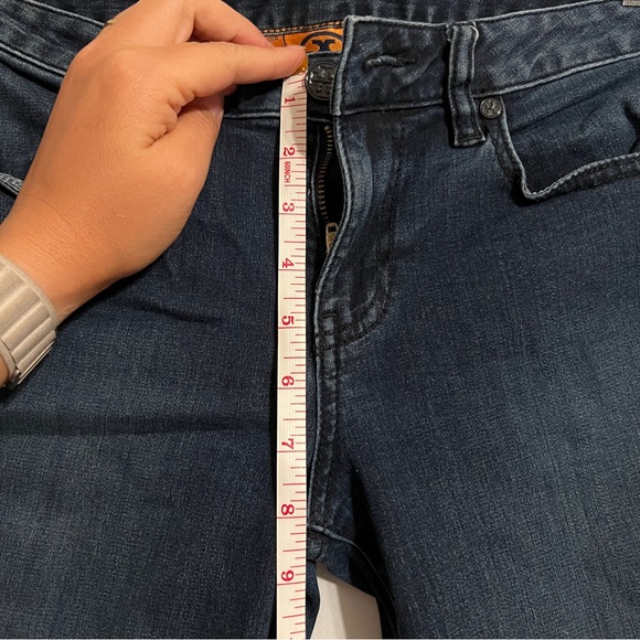 Tory Burch Marlien Leggings Blue Jeans - Picture 11 of 13